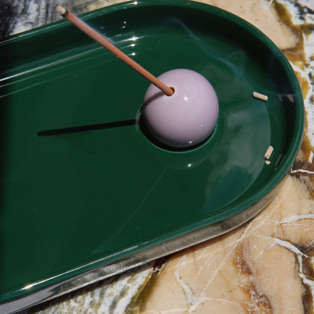 INCENSE HOLDER（HASAMIYAKI）- SANDSTONE BLUE / MULTI+A11 main image 1