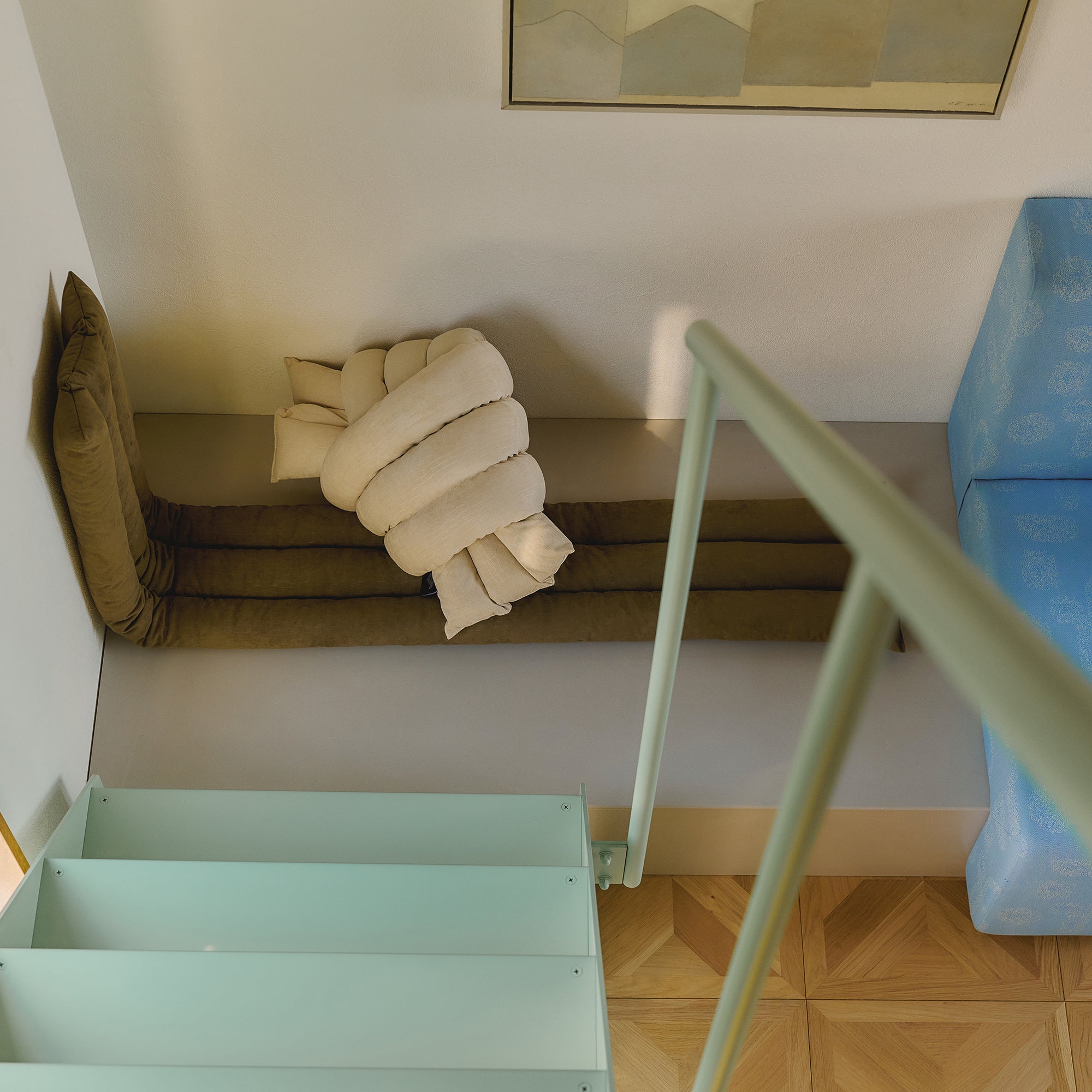 【PRE-ORDER】Musubi Cushion - Velours Croco | Jardin Olive