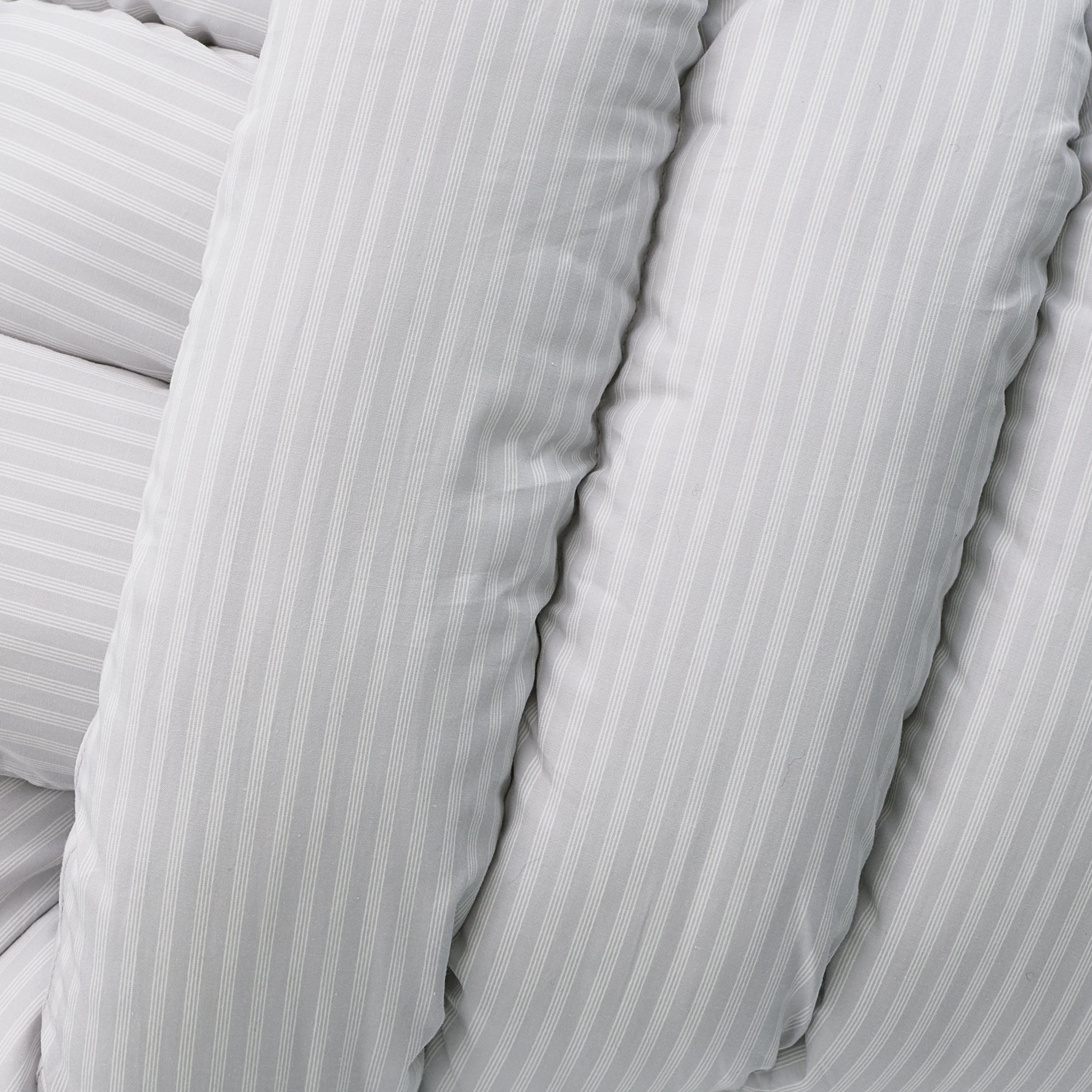 Musubi Cushion - Cotton Quattro Stripe | Gray Sky