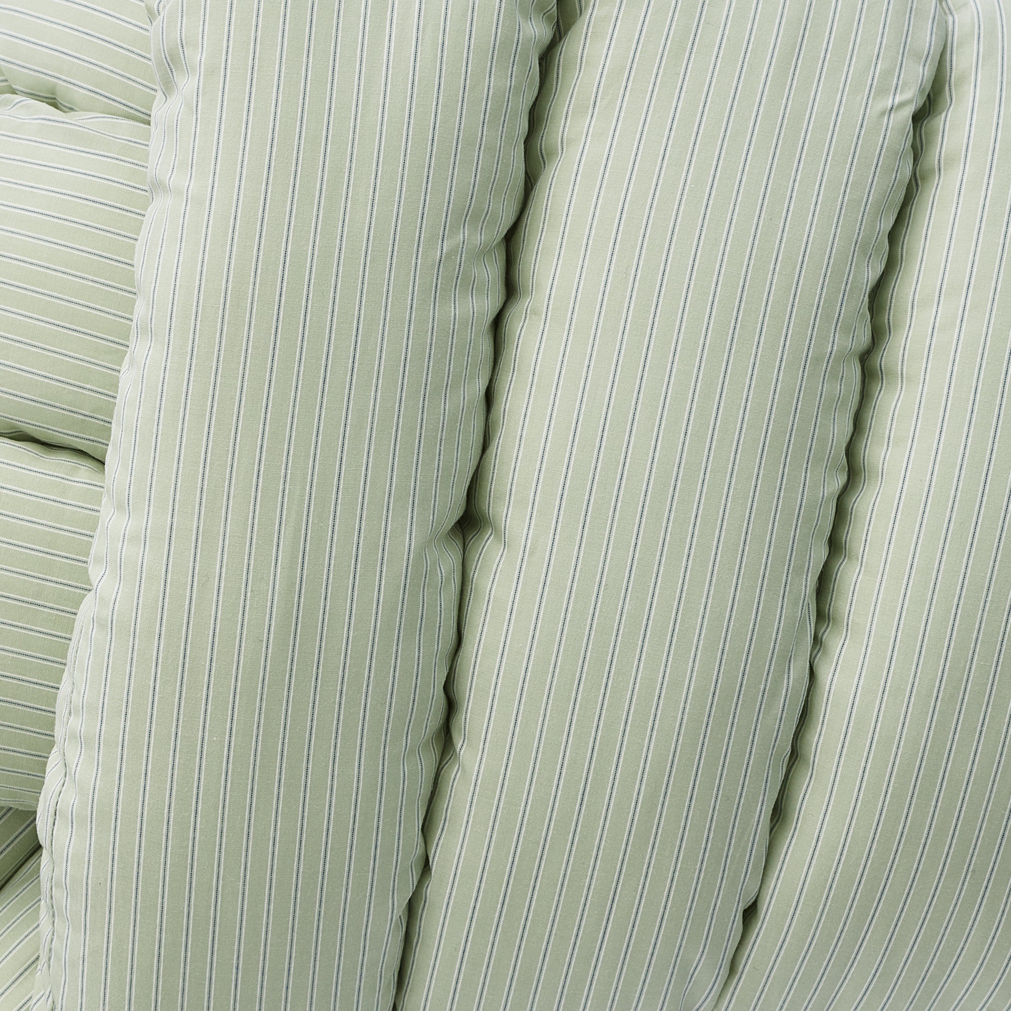 Musubi Cushion - Cotton Triple Stripe | Harvest Green