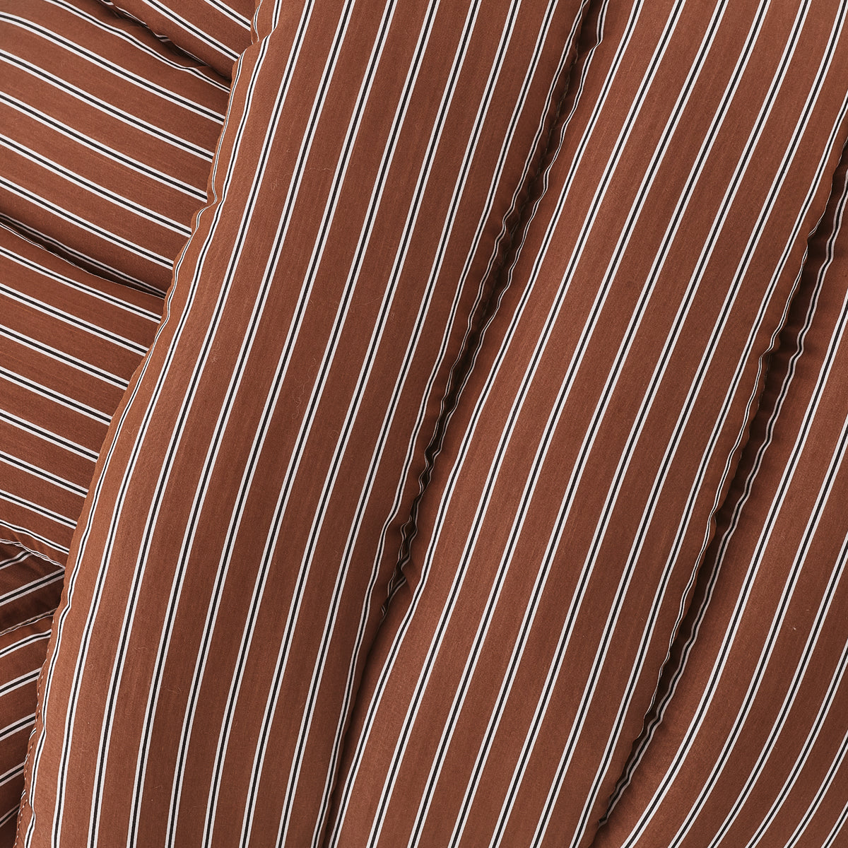 Musubi Cushion - Lyocell Stripes | Burnt Sand
