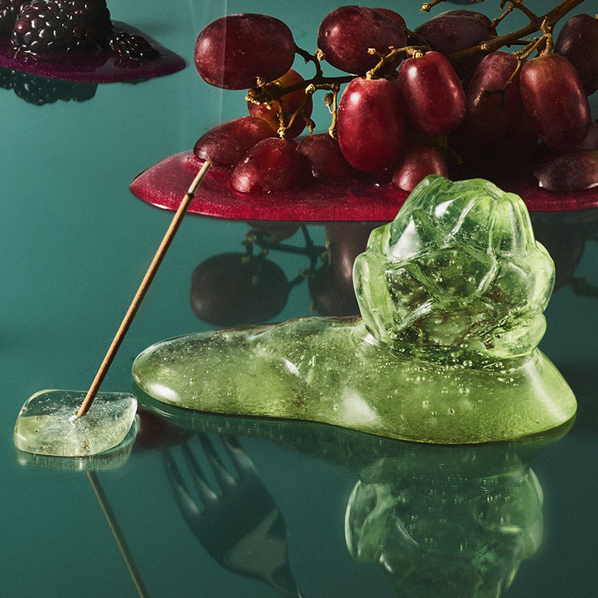 【Limited Edition】Glass Incense Holder – Artichoke