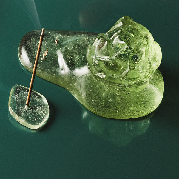 Limited Edition】Glass Incense Holder – Artichoke