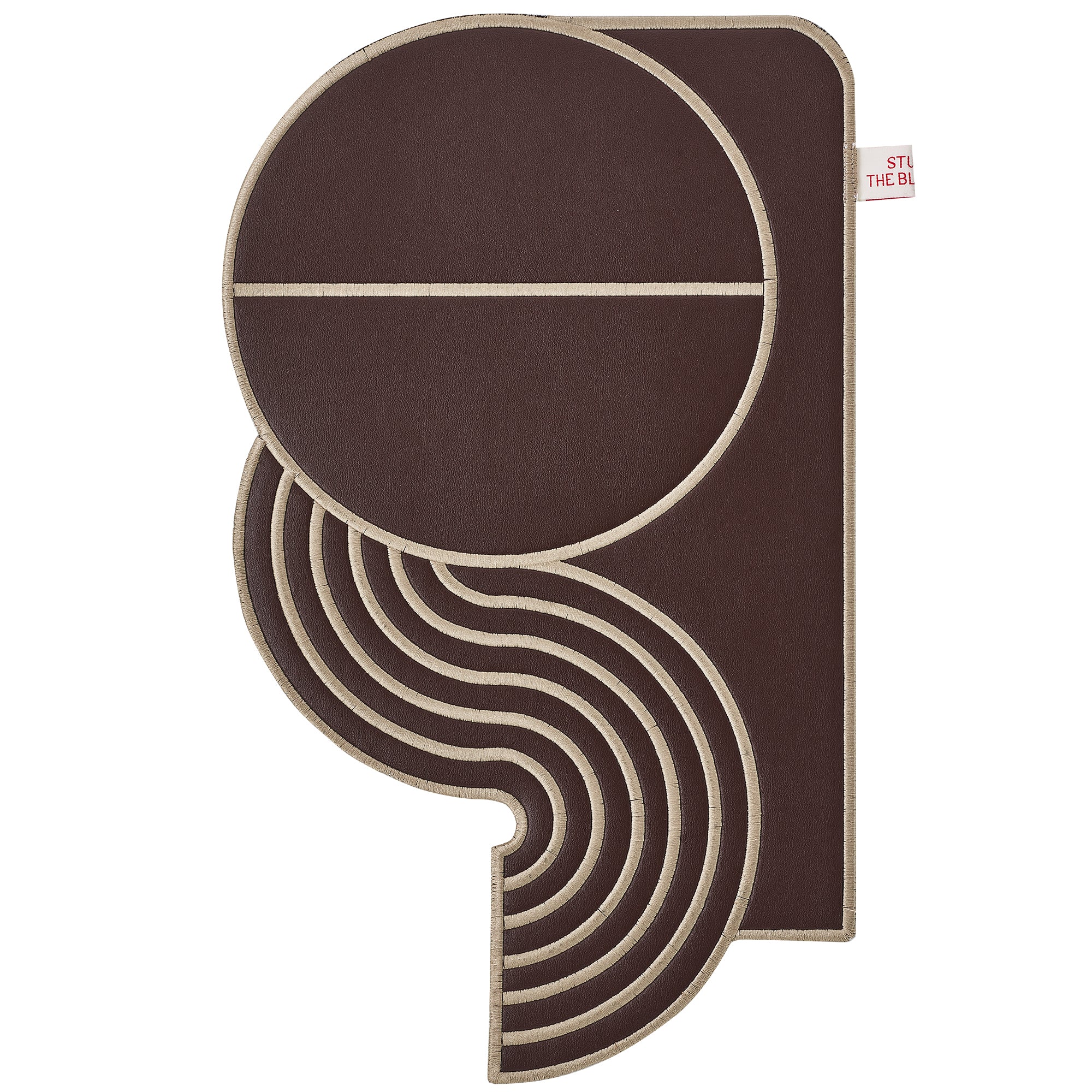 【Limited】Wavy Split Leather Placemats - Set of 4 / Mediterranean Mirage