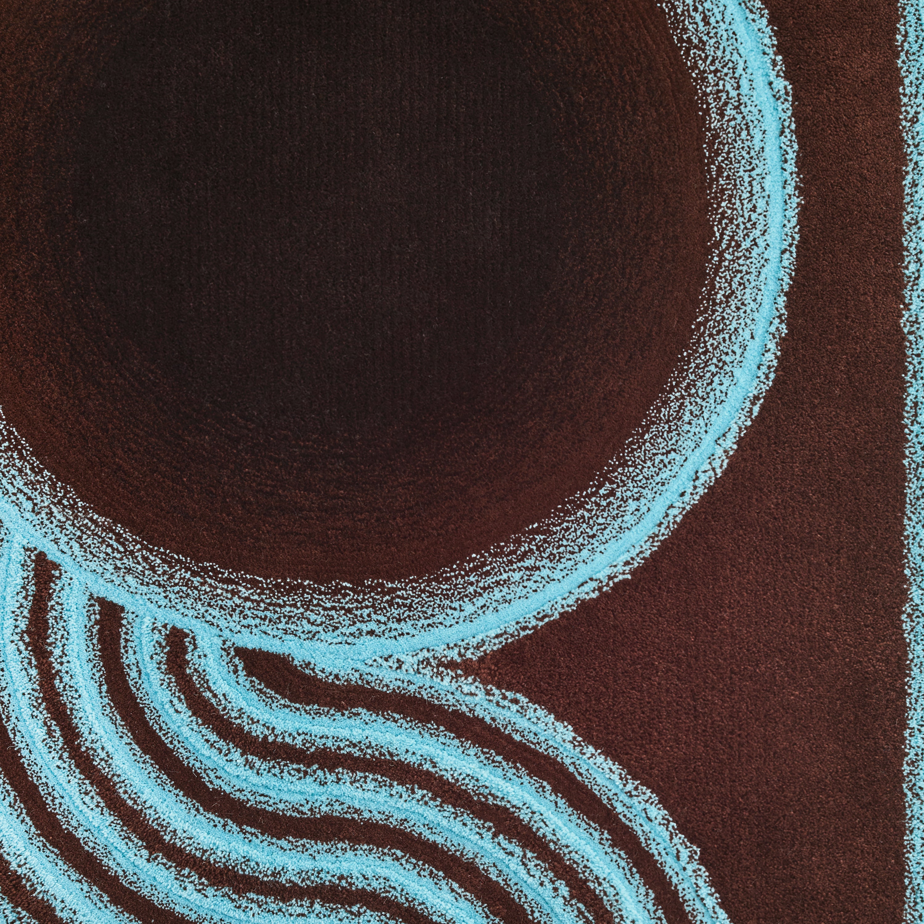 Wavy Gradient Rug Medium - Earth & Ice