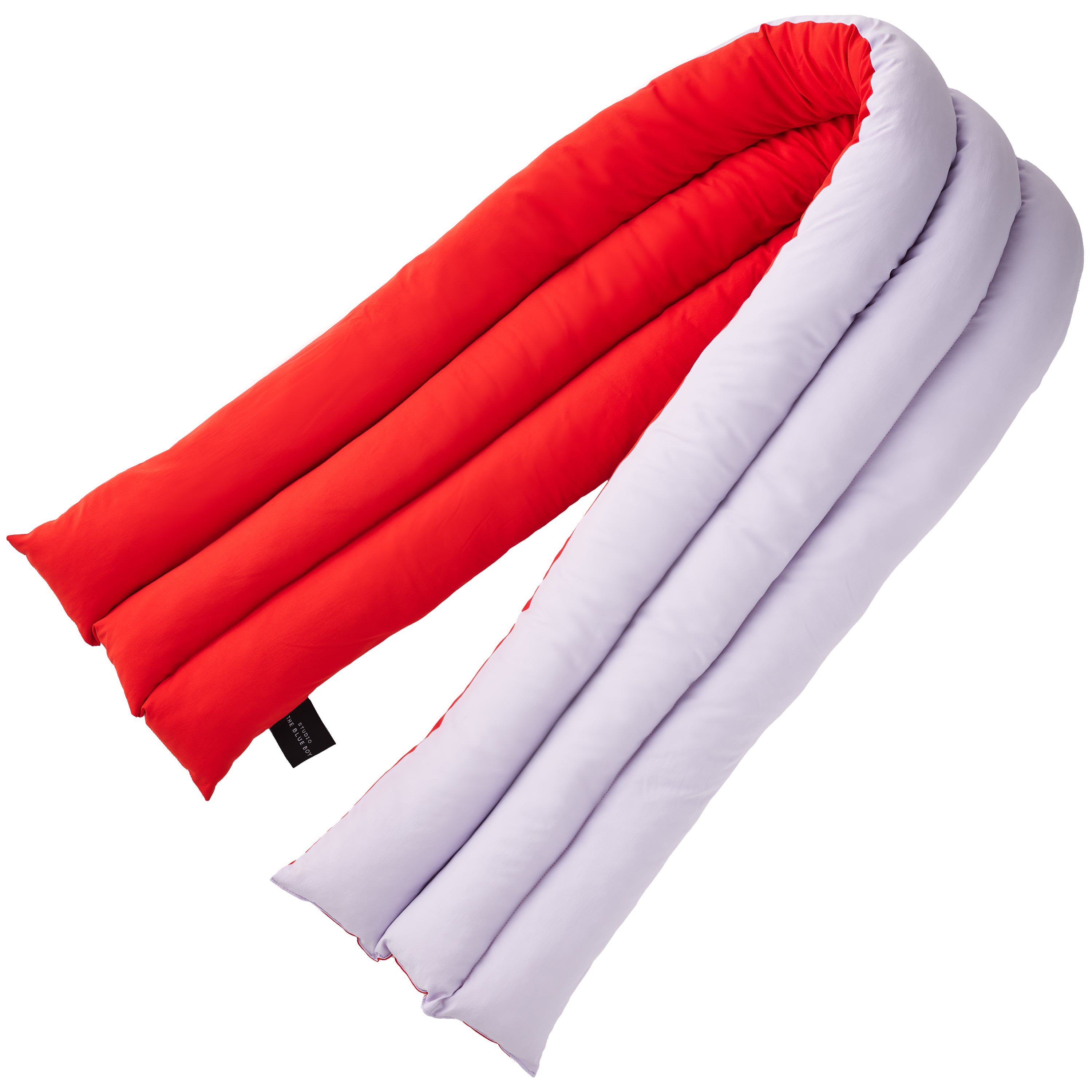 Musubi Cushion - Color Blocking Recycled Polyester | Capri Peach