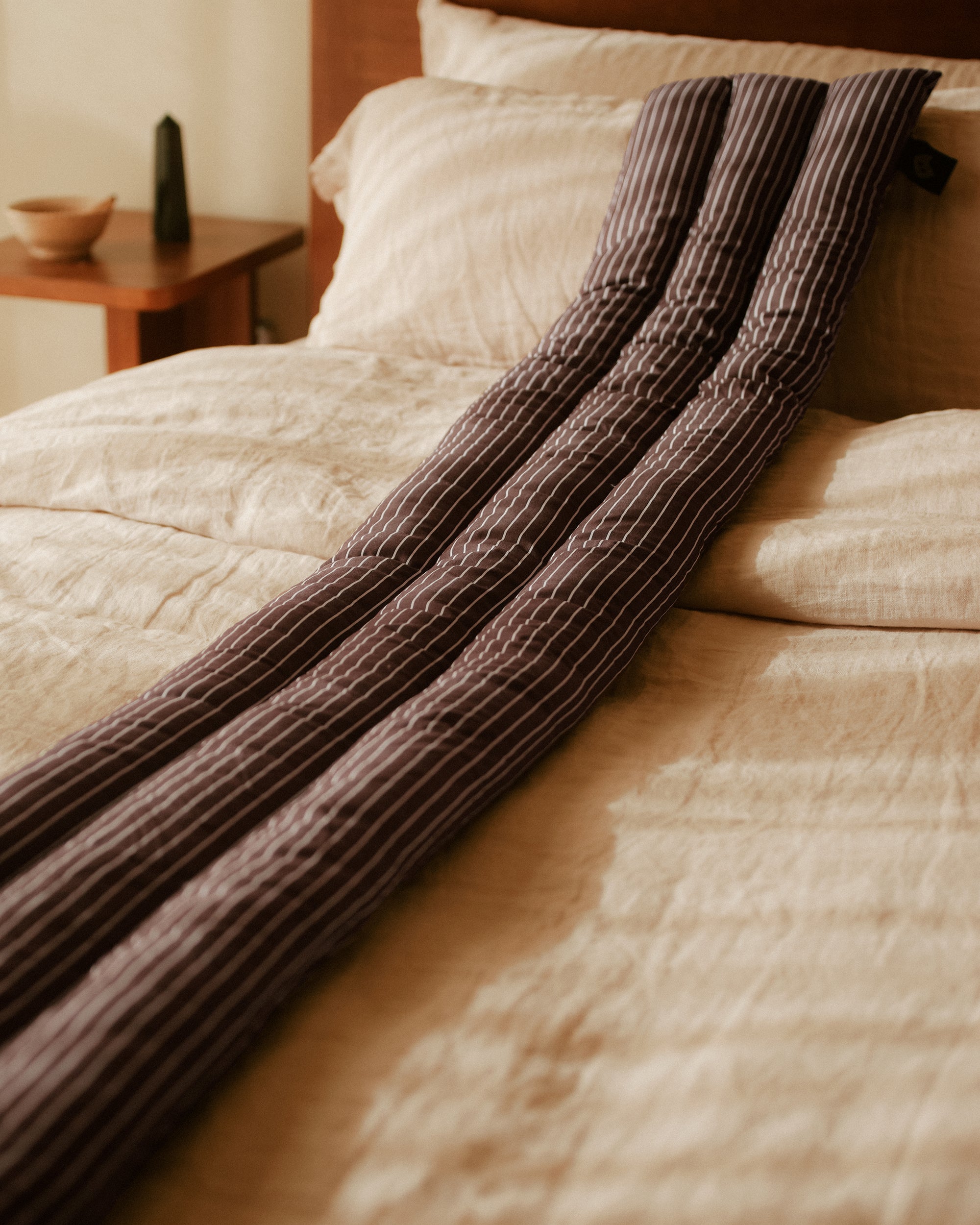 Musubi Cushion - Cotton Wide Pinstripe | Oakwood