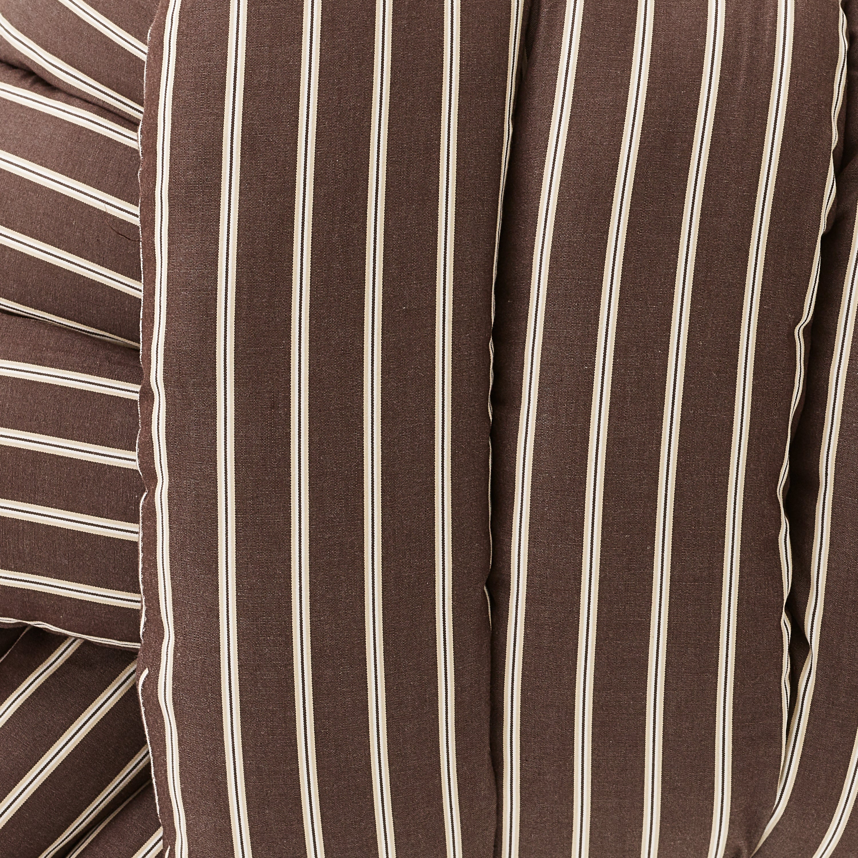 Musubi Cushion - Cotton | Double Stripe Brown x Sand