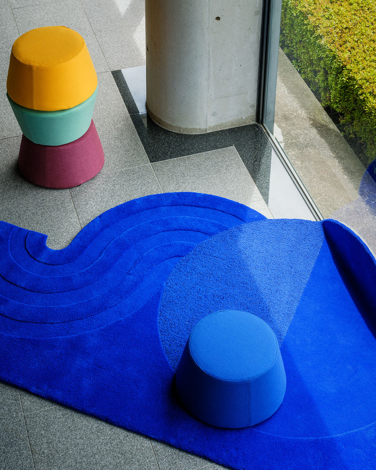 Godama Cushion – Wool Blend | Blue Boy Blue