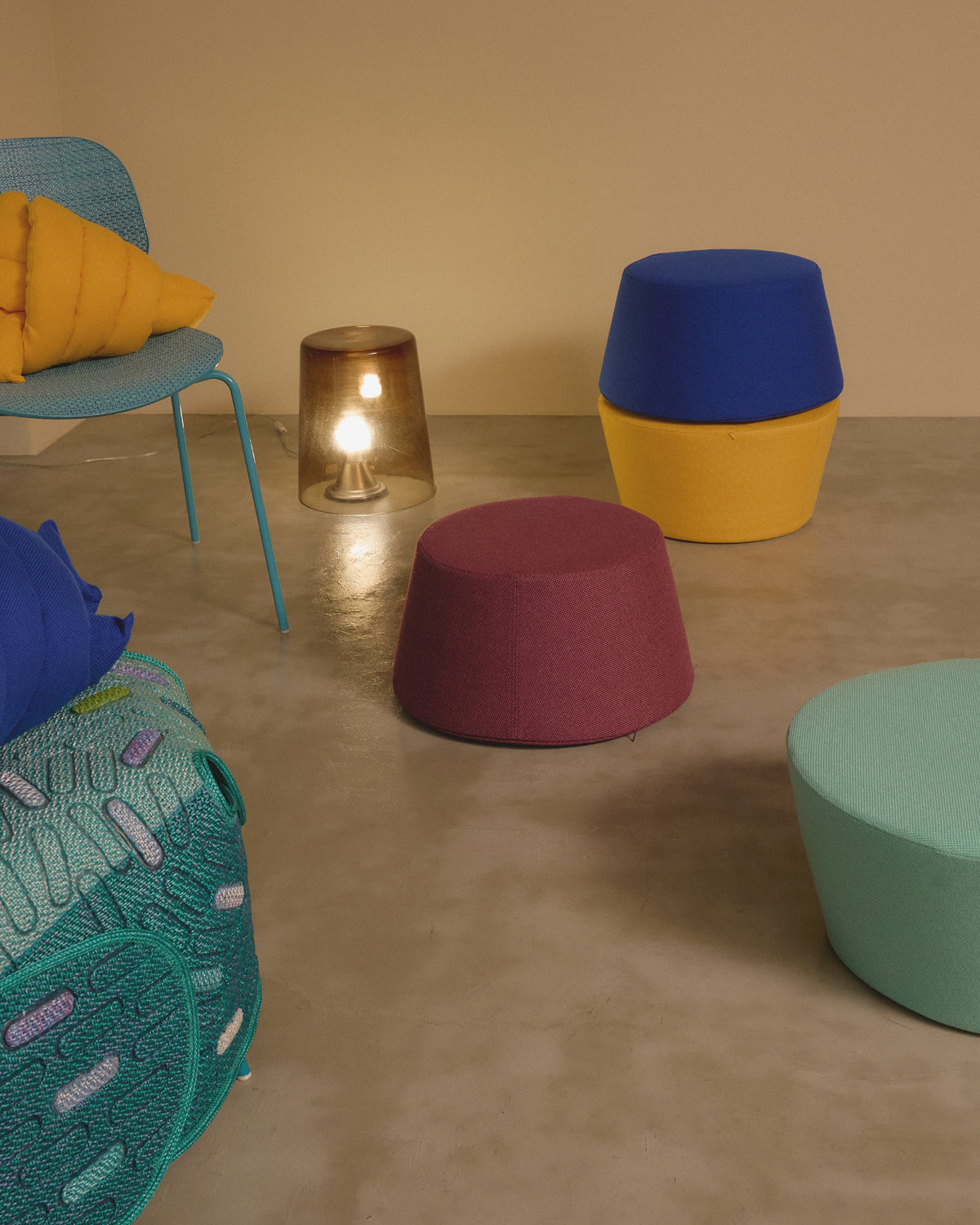 Godama Cushion – Wool Blend | Blue Boy Blue