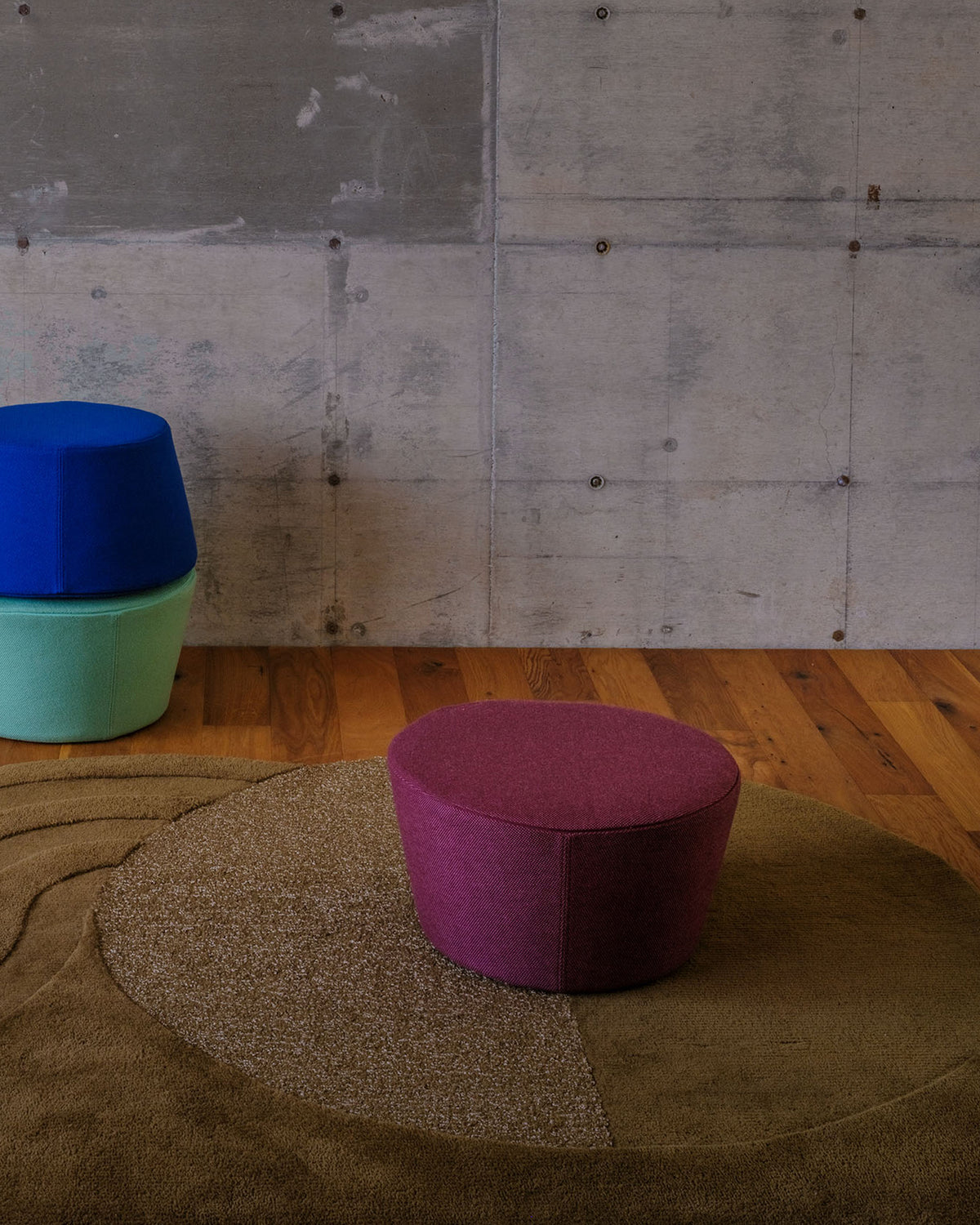 Godama Cushion – Wool Blend | Azuki Pink