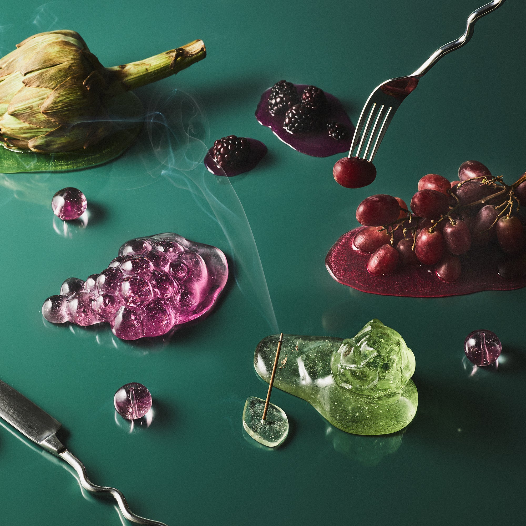 【Limited Edition】Glass Incense Holder – Grapes