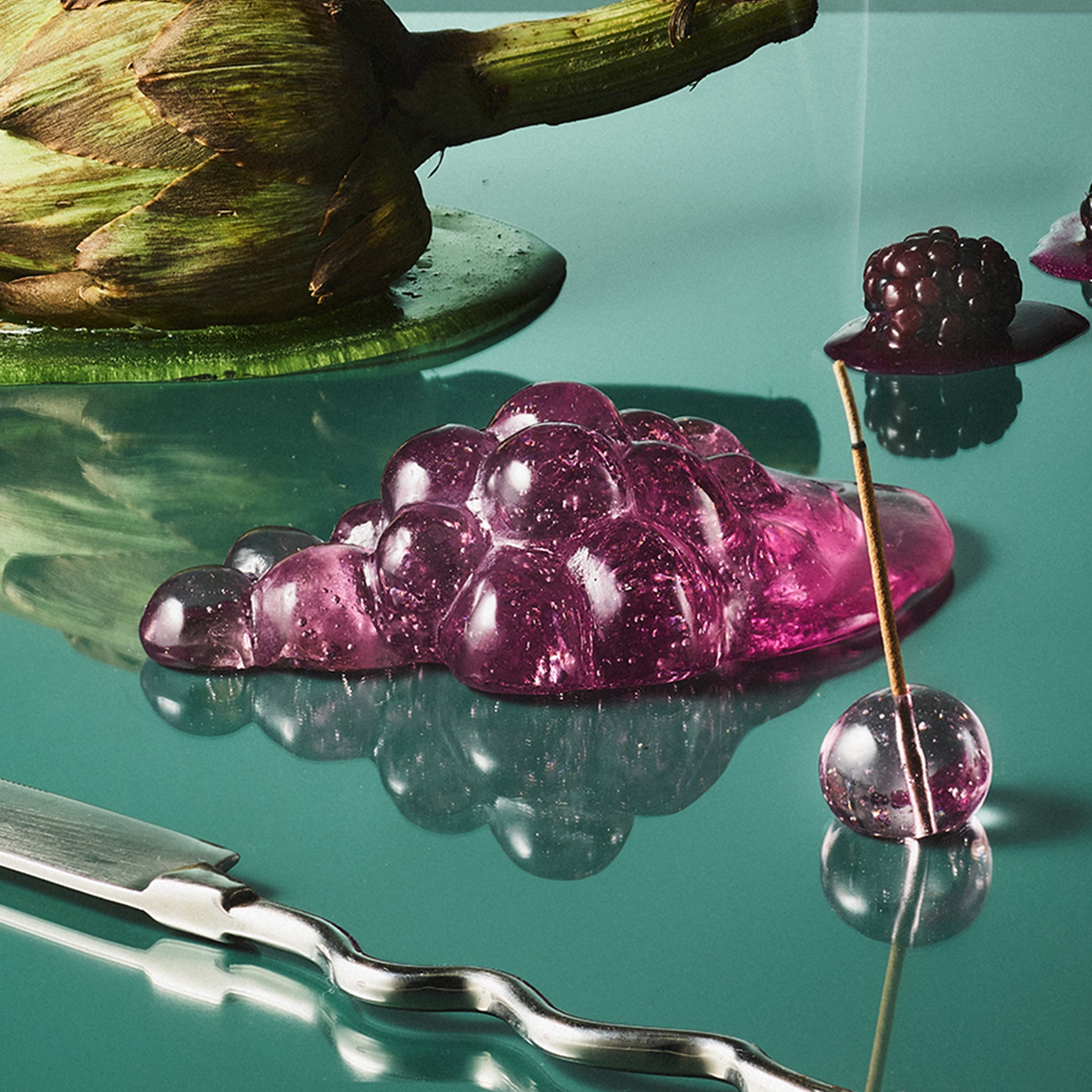 【Limited Edition】Glass Incense Holder – Grapes