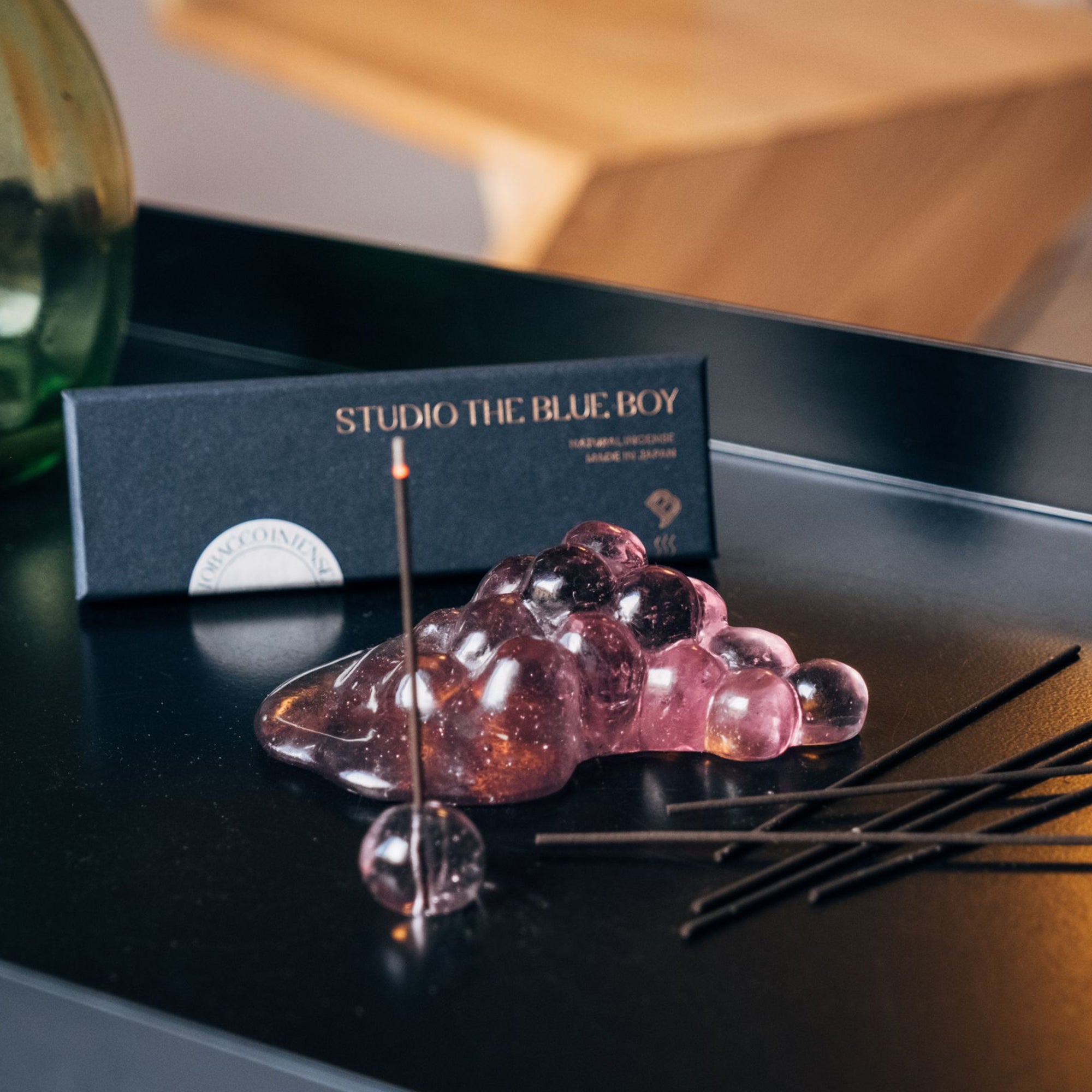 【Limited Edition】Glass Incense Holder – Grapes
