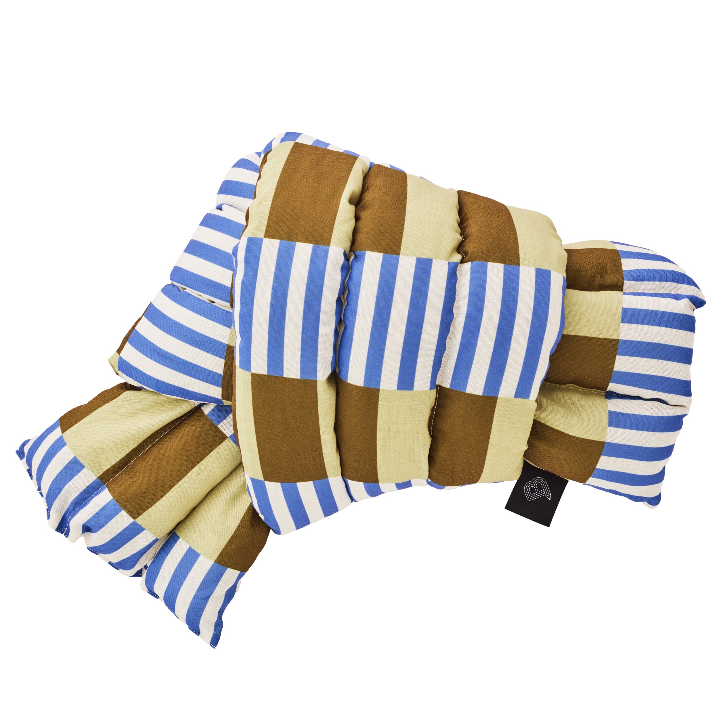 Musubi Cushion - Tile Stripe | Amalfi Olive