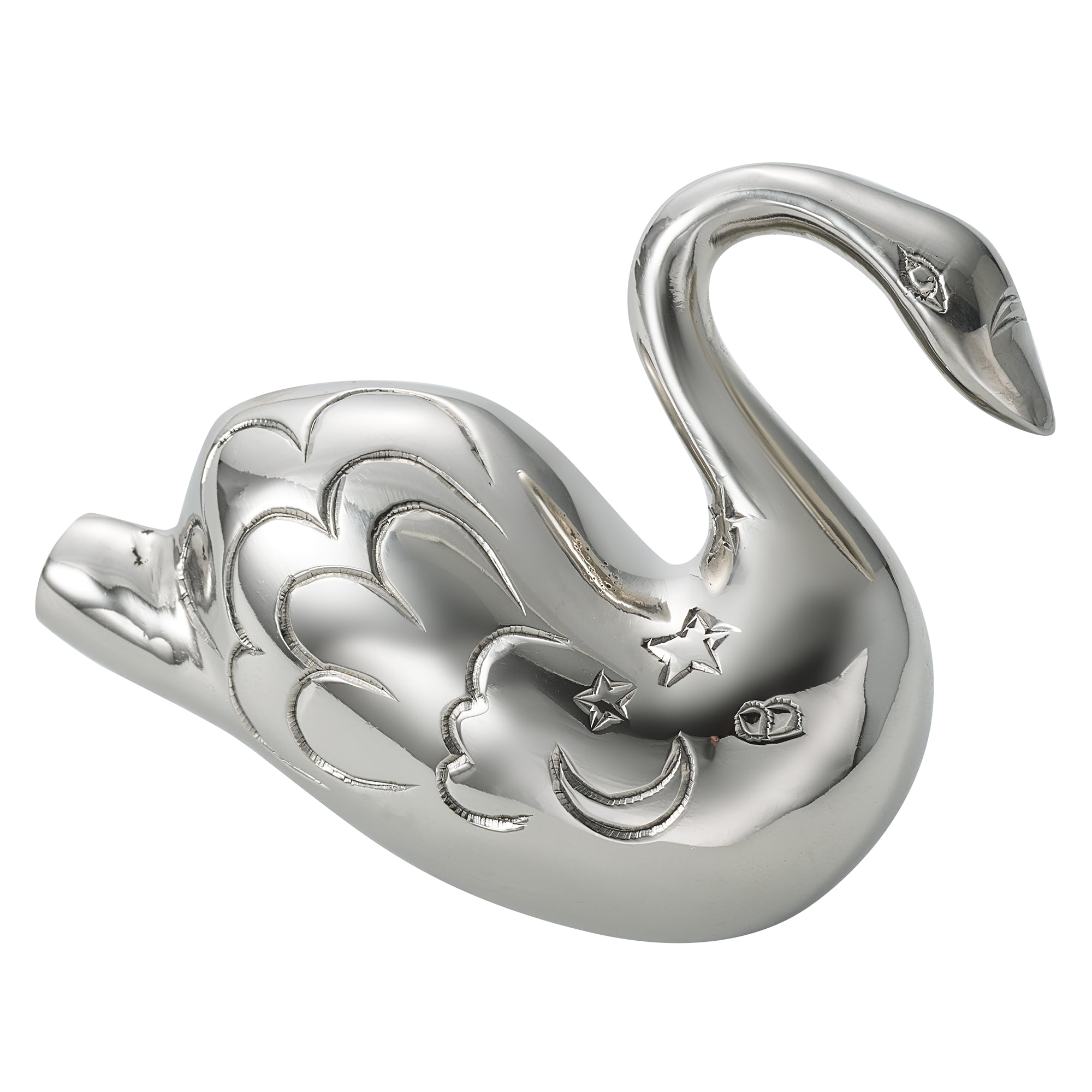 【Limited】Moon Swan Hook – Silver-plated brass
