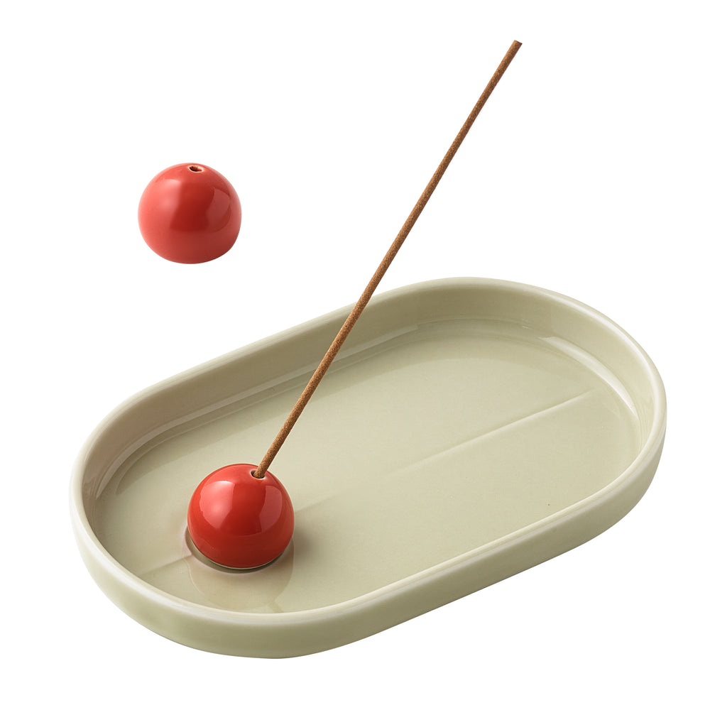 INCENSE HOLDER（HASAMIYAKI）- ICE BLUE X HICKORY / MULTI