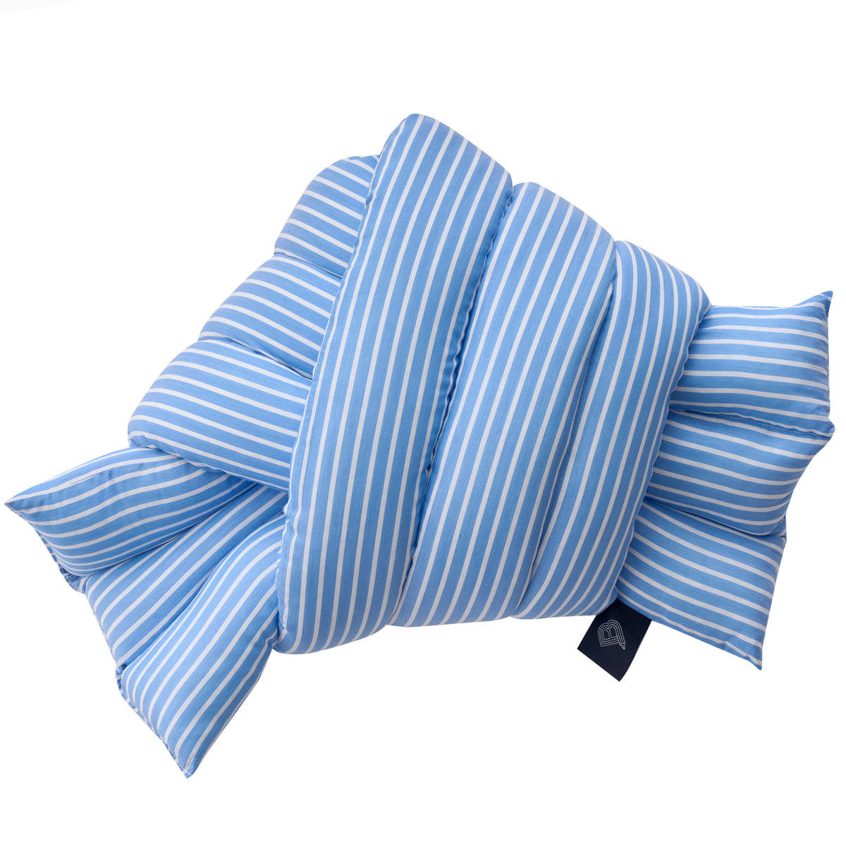 【EDITION】Musubi Cushion - Lyocell Stripes | Mountain Lake Blue