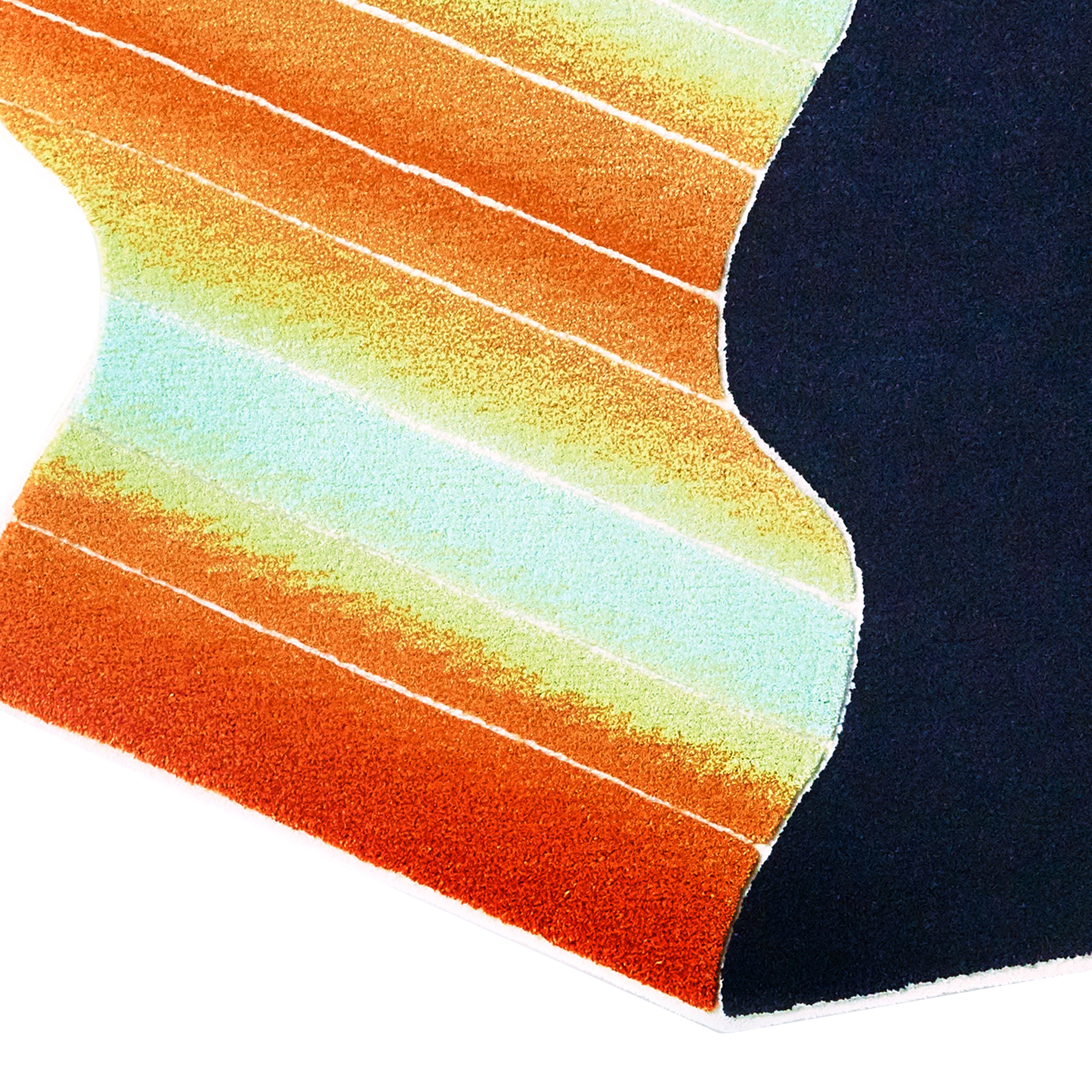 Light Box Rug - Green Flash