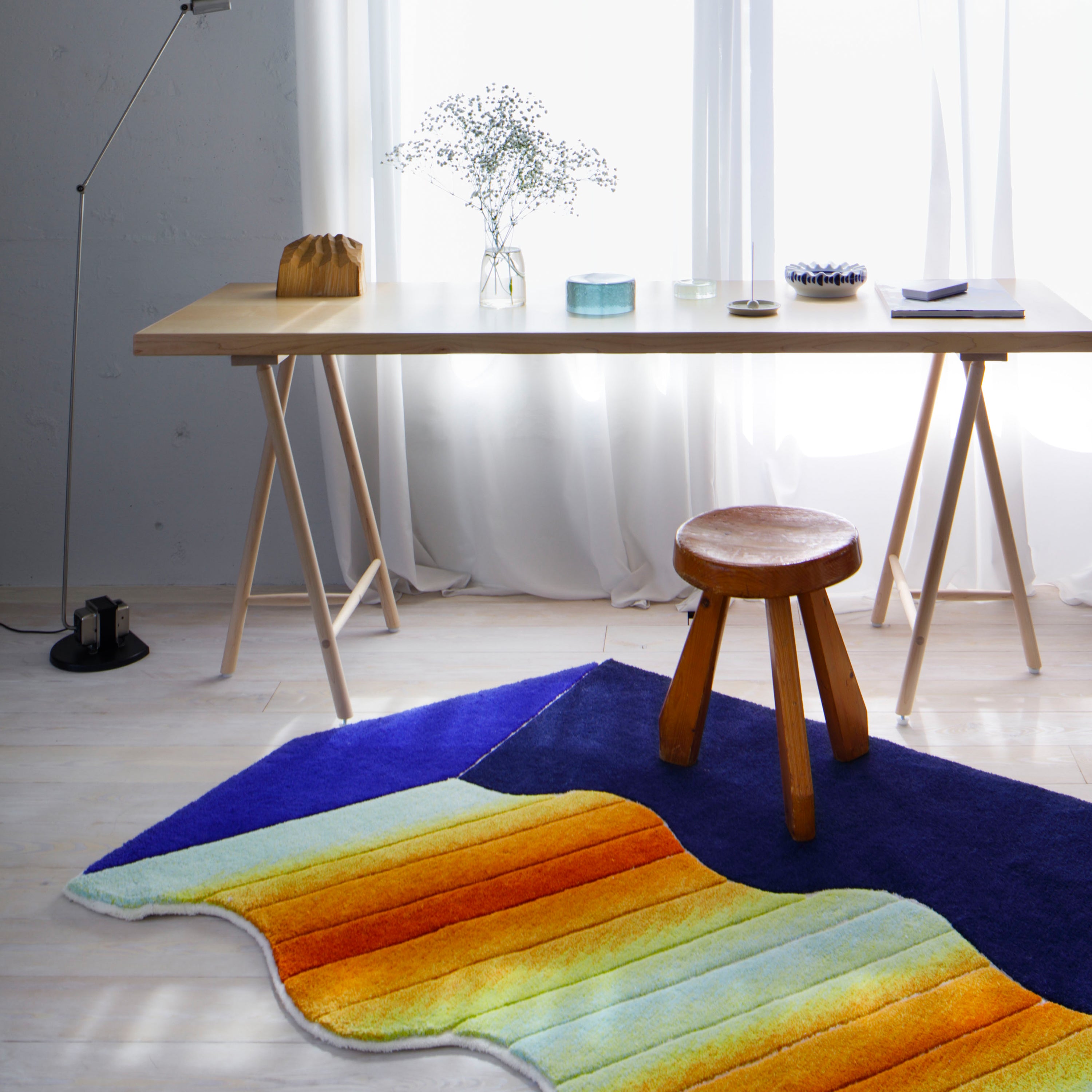 Light Box Rug - Green Flash