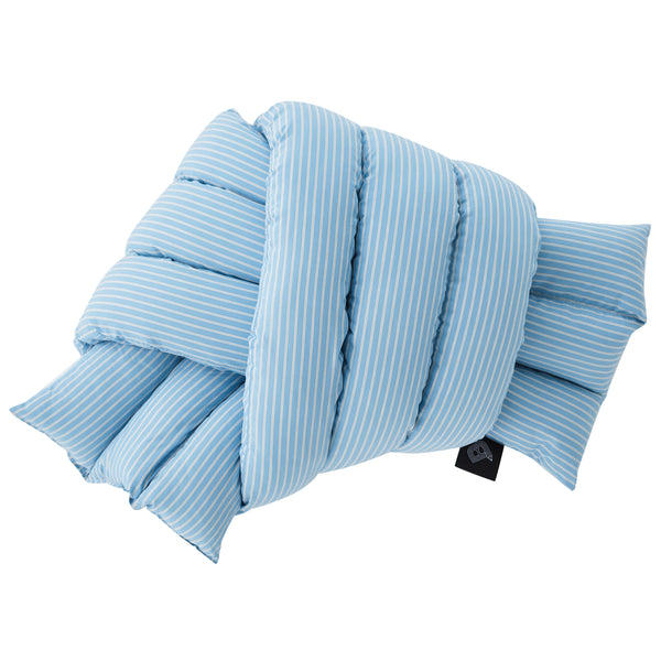 6/16までSTUDIO THE BLUE BOY Musubi Cushion Musubi Cushion - Typewriter Bio Stripes | Aegean Stripes