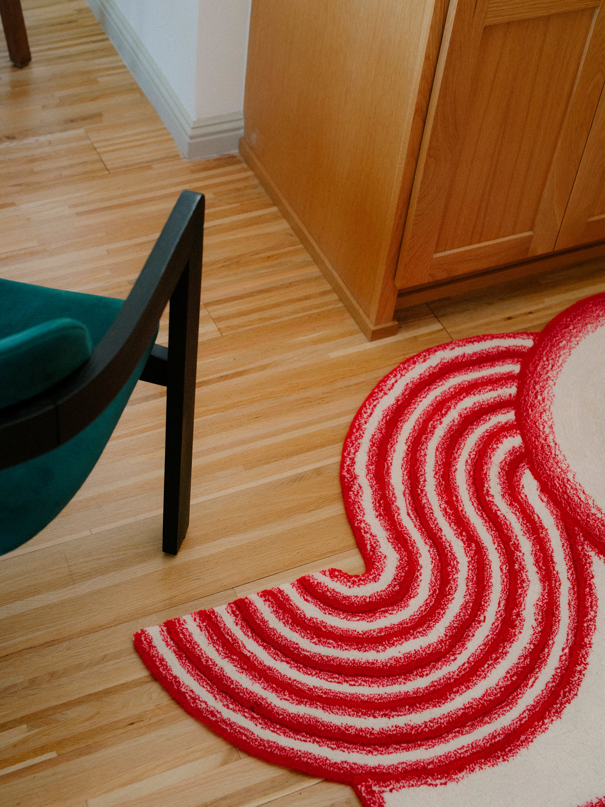 Wavy Gradient Rug Medium - Sunset Ivory