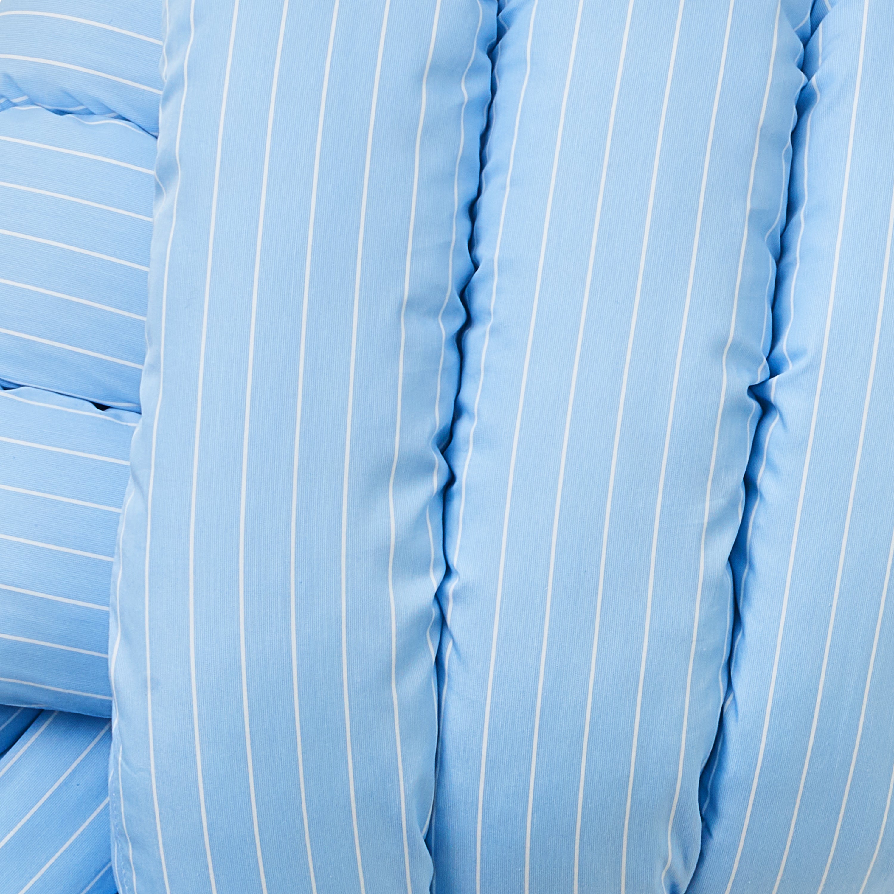 Musubi Cushion | Ice blue stripes