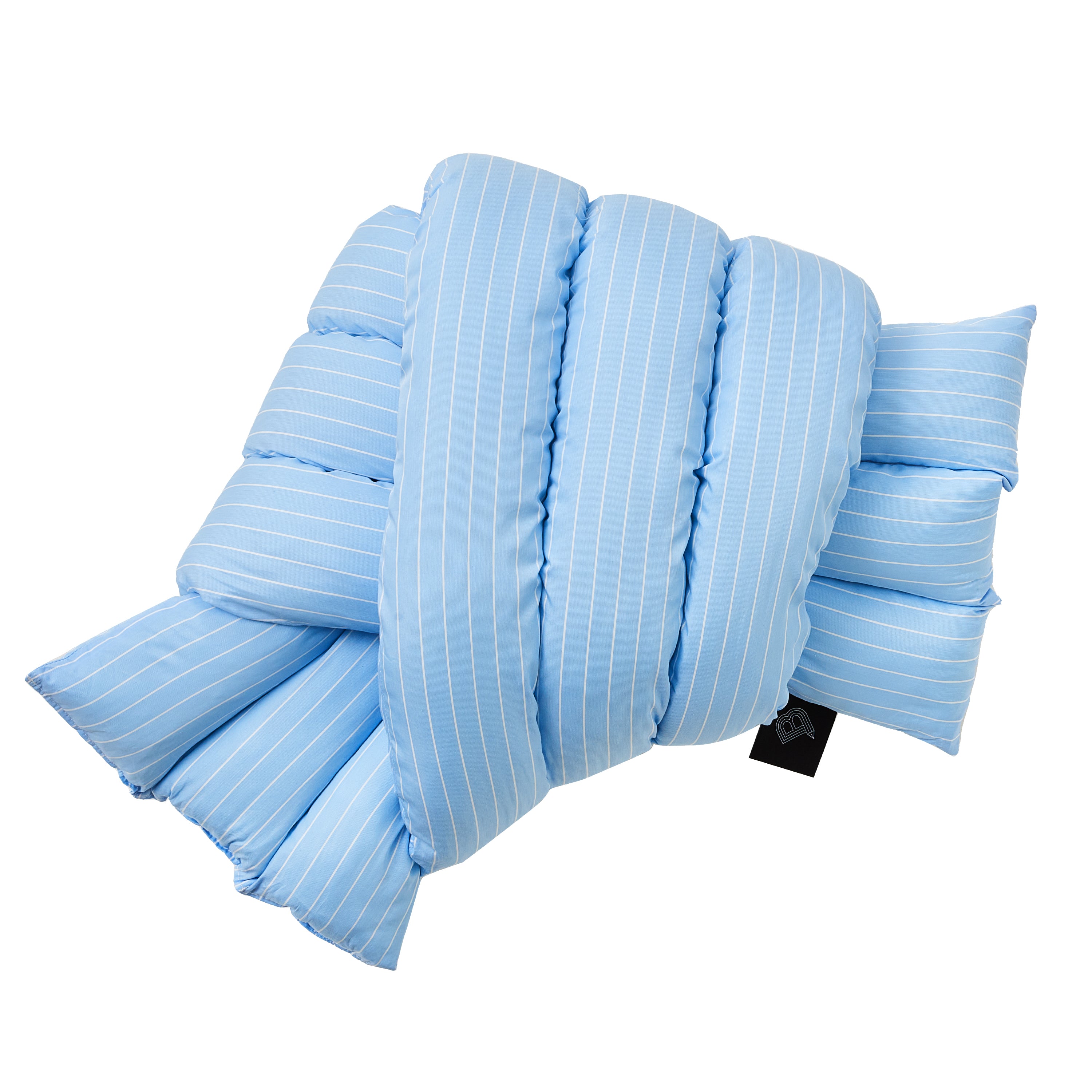 Musubi Cushion  | Ice blue stripes