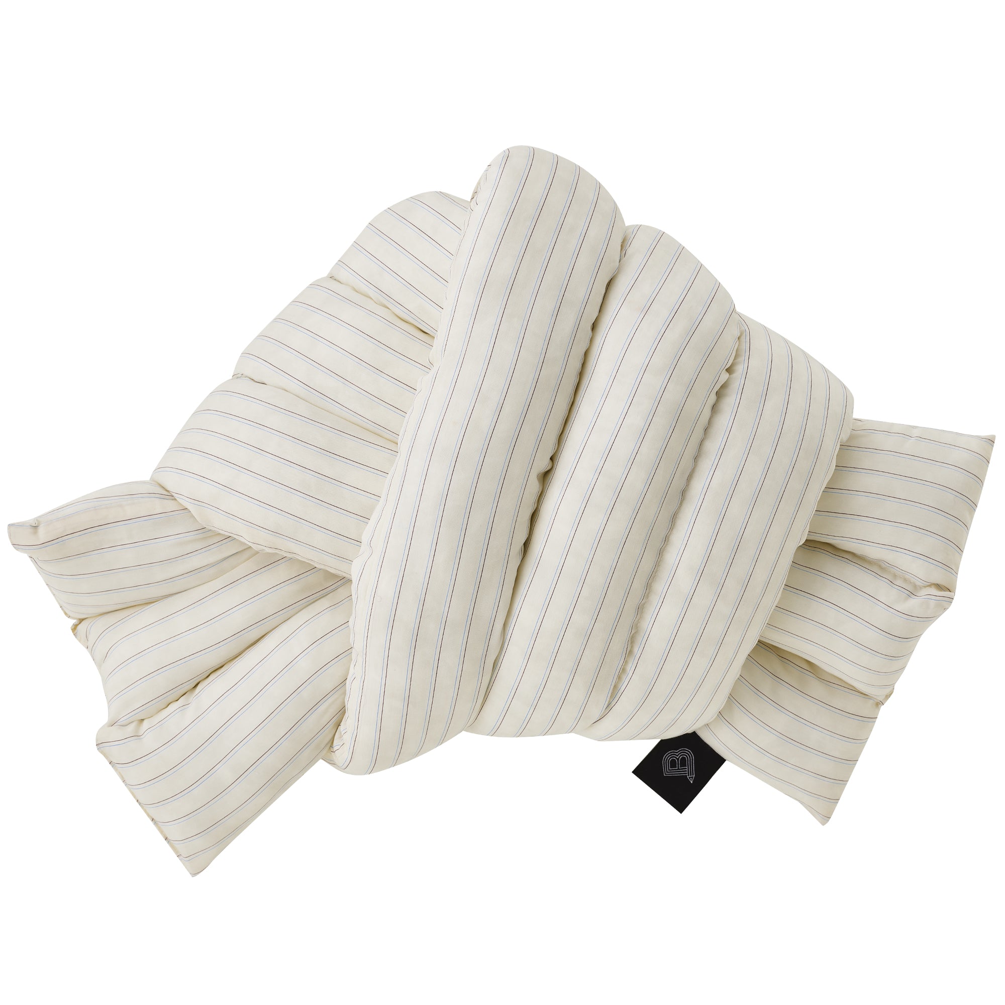 Musubi Cushion – Lyocell Stripes | Marseille Ivory