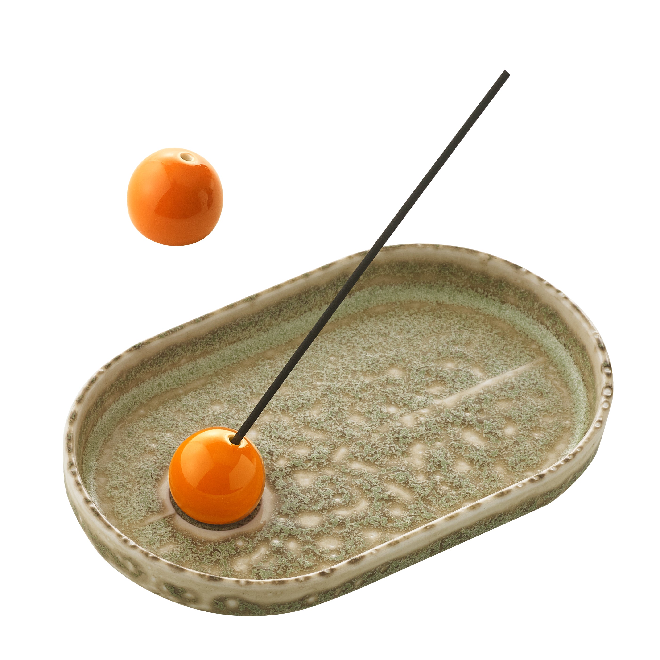 Incense holder（Hasamiyaki）- Ash Grazed Pear