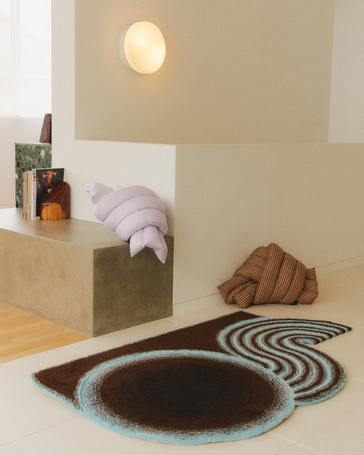Wavy Gradient Rug Medium - Earth & Ice