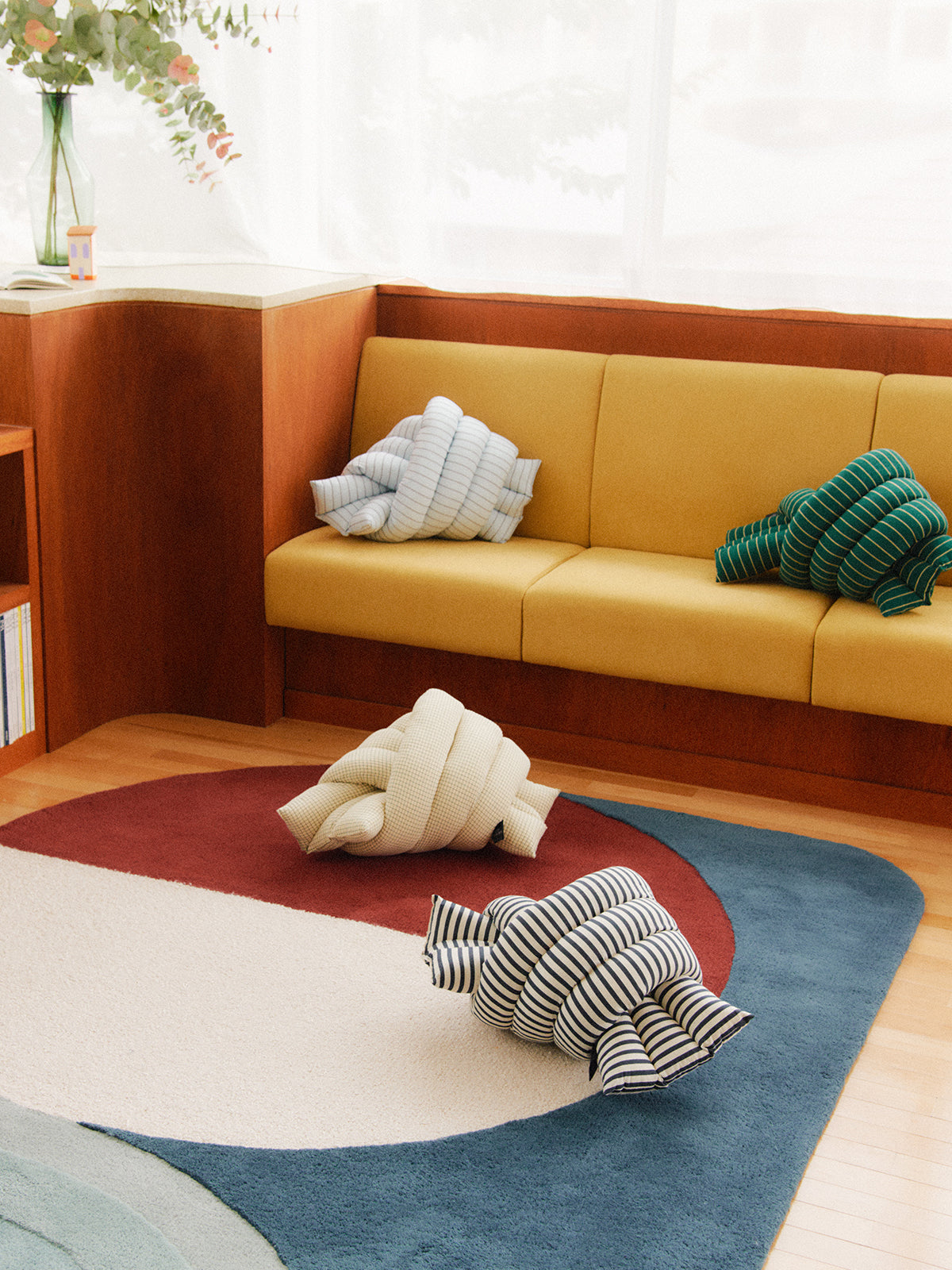 Musubi Cushion – Viscose Borders | Harbor Pine