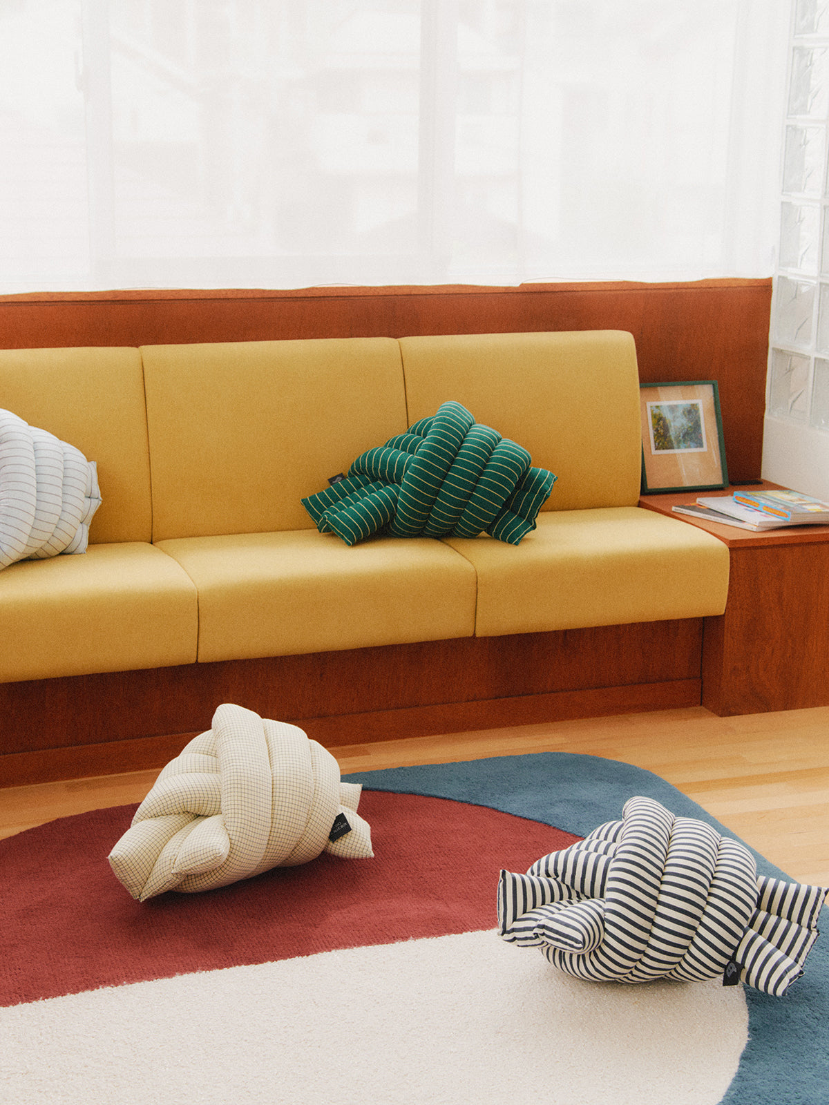 Musubi Cushion – Viscose Borders | Harbor Pine