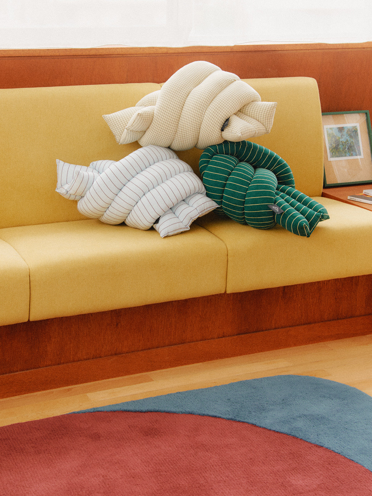 Musubi Cushion – Viscose Borders | Harbor Pine