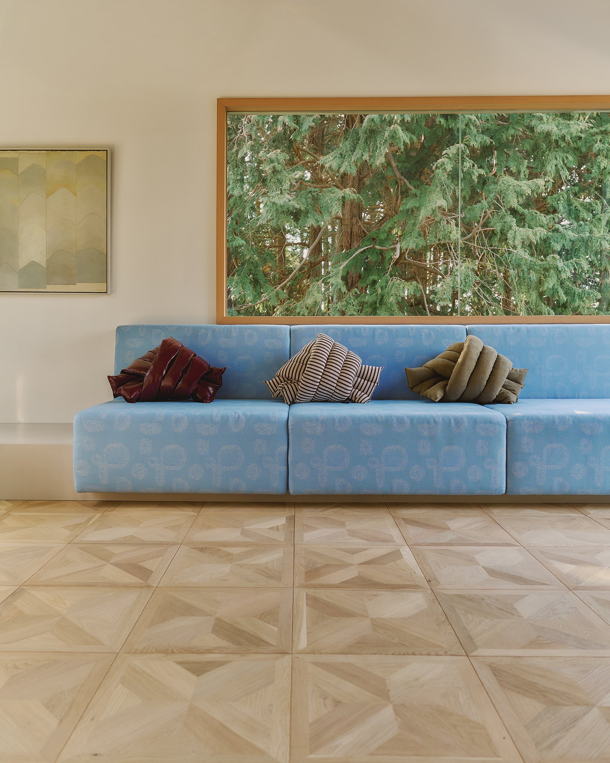 【PRE-ORDER】Musubi Cushion - Cotton Borders | Bistro Brown