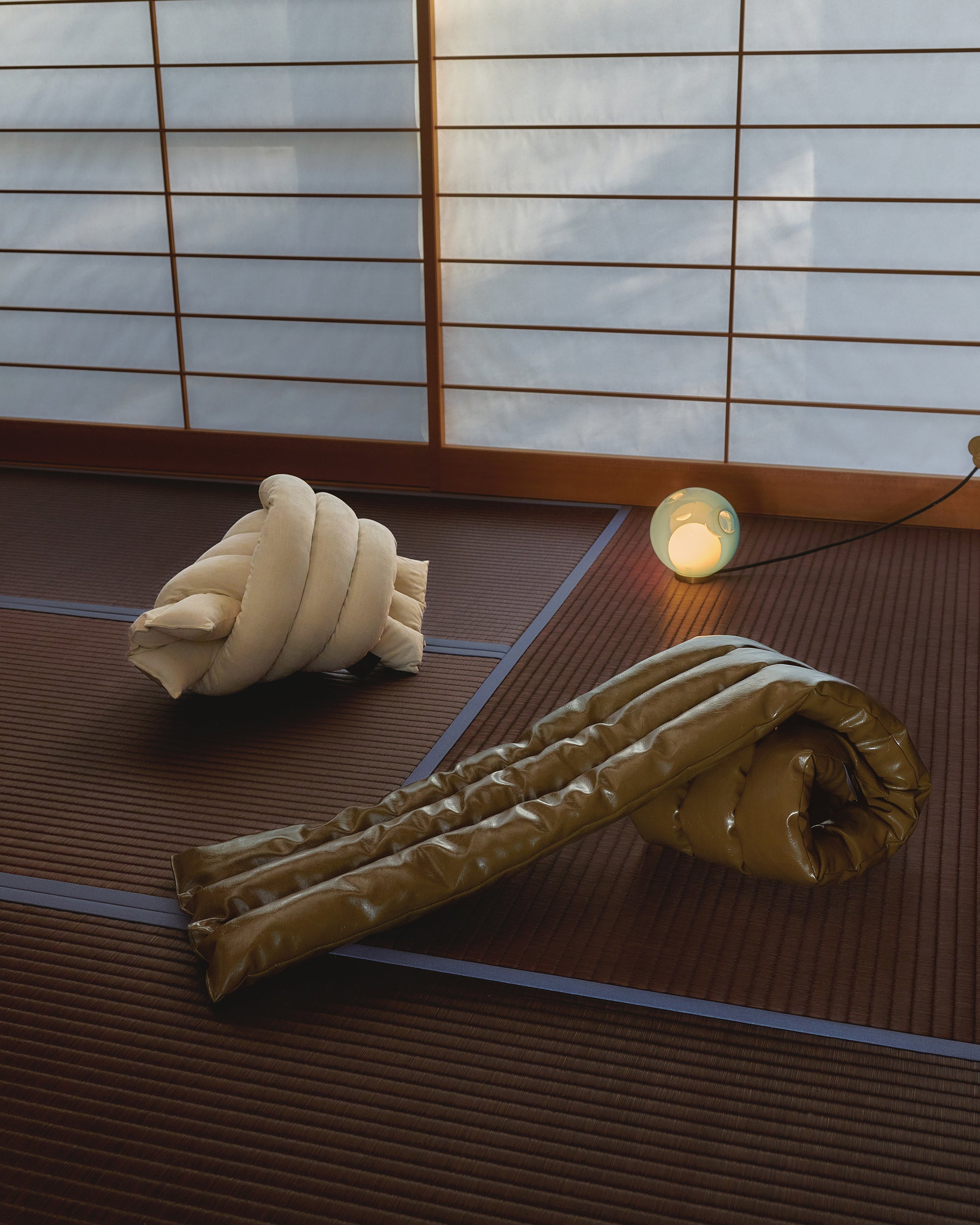 【PRE-ORDER】Musubi Cushion - Velours Croco | Parisian Cream