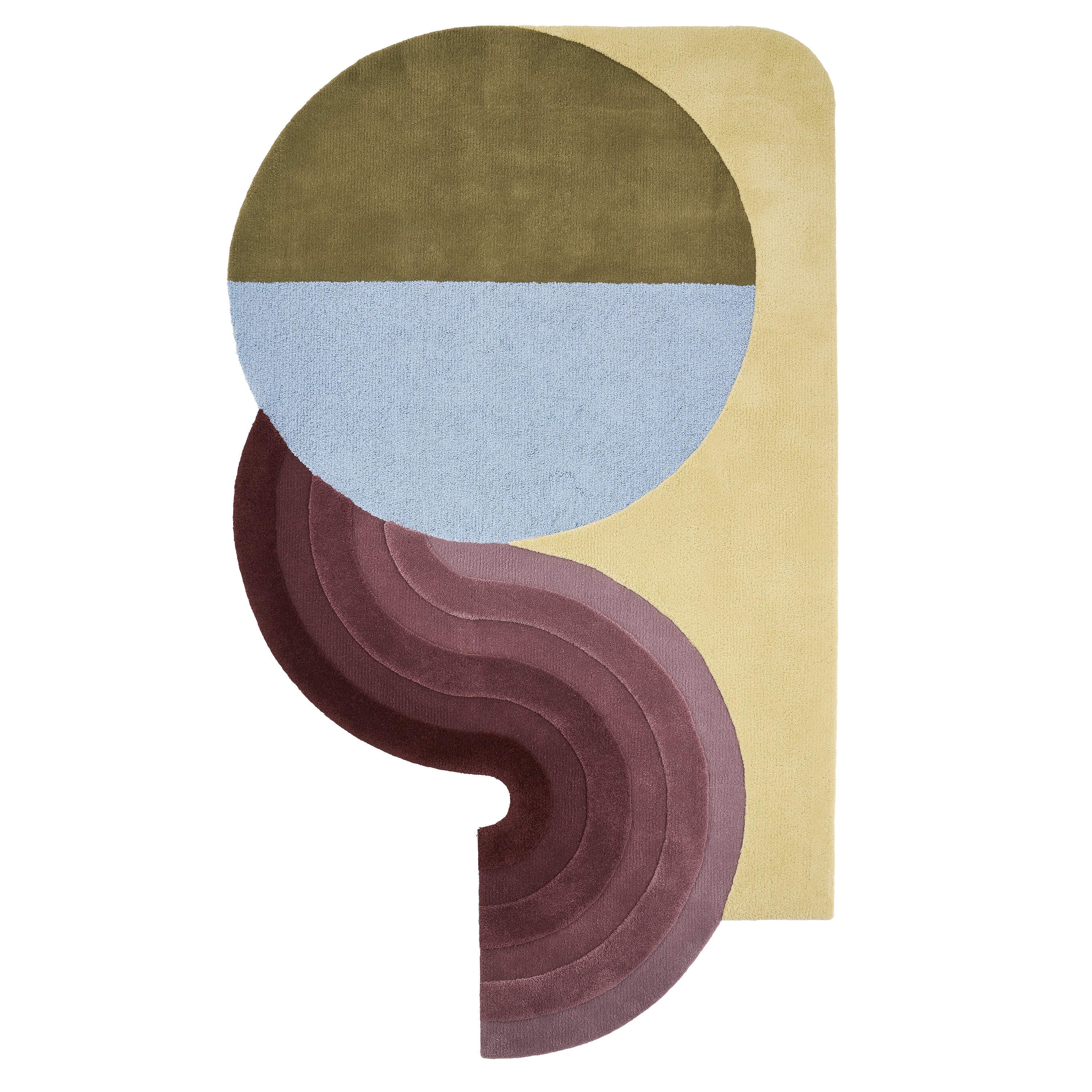 Wavy Gradient Rug – Iris