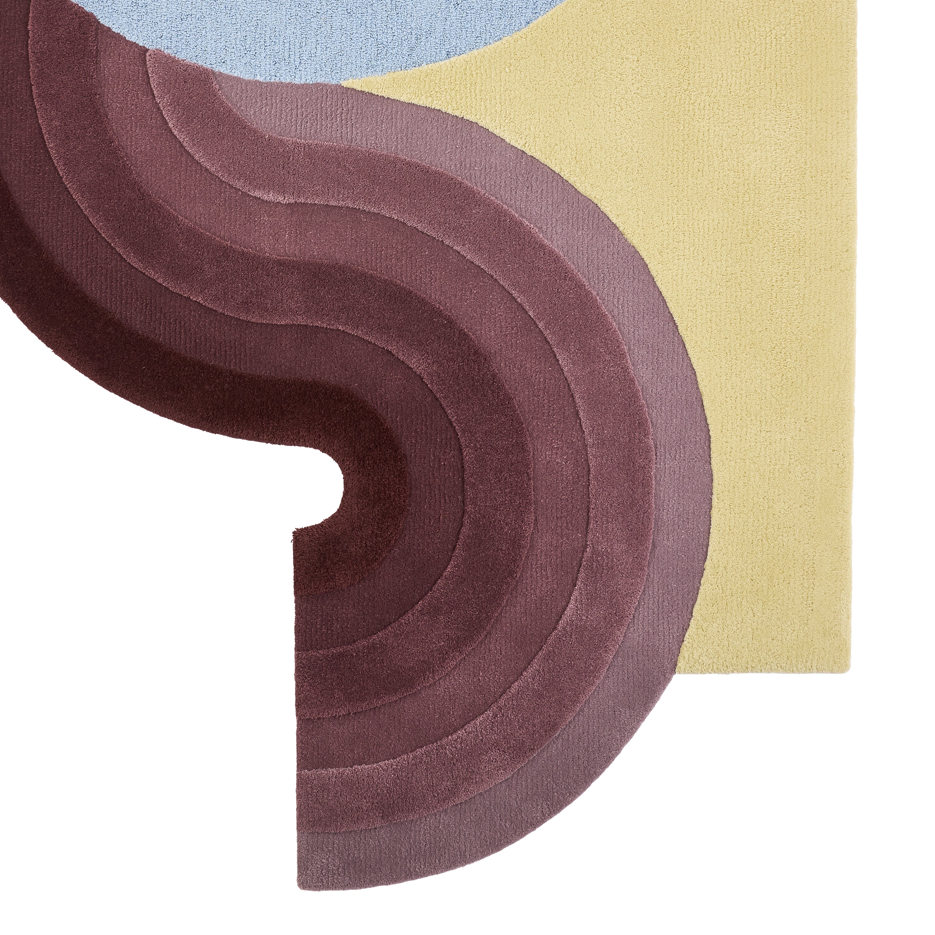 Wavy Gradient Rug – Iris