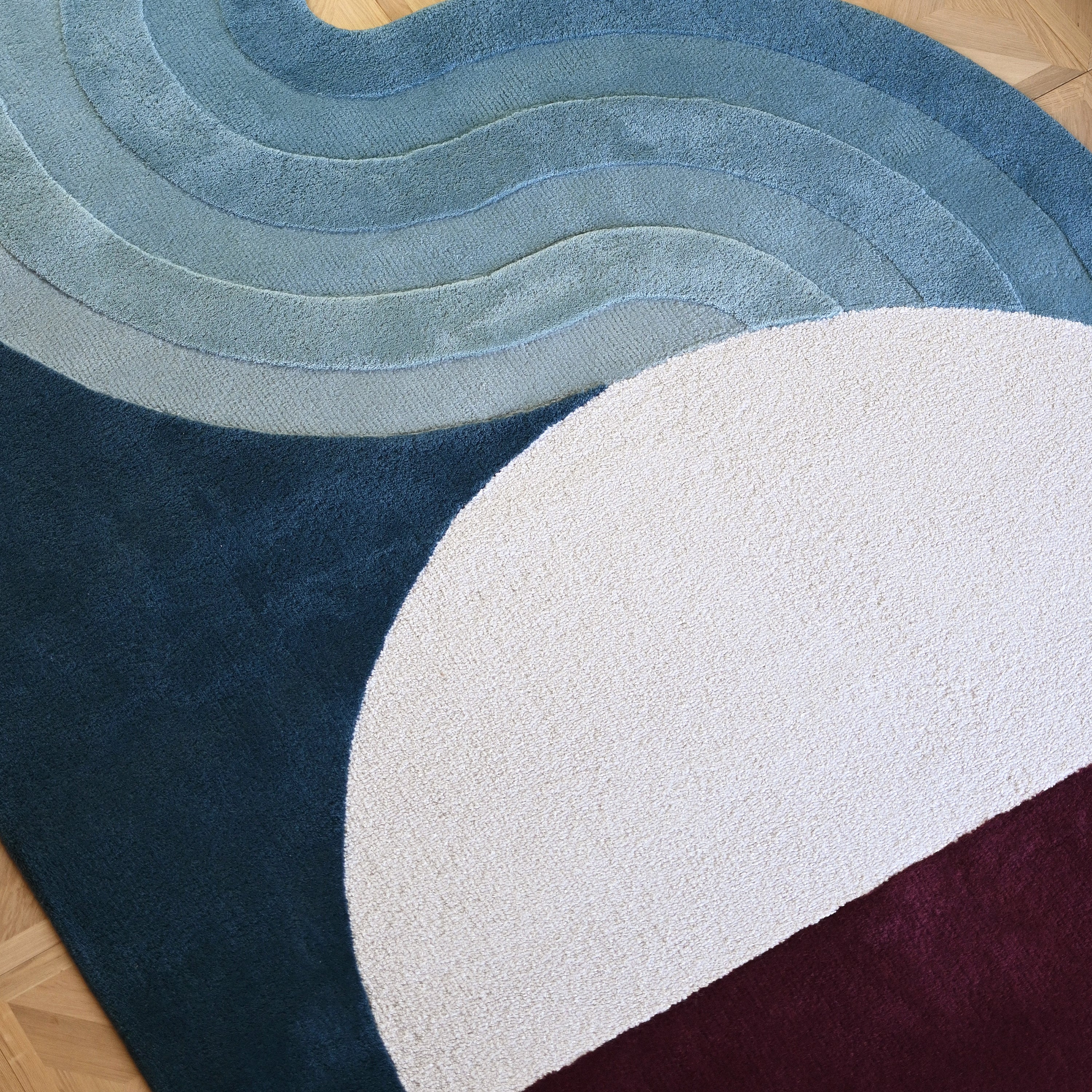 Wavy Gradient Rug – Summer Still