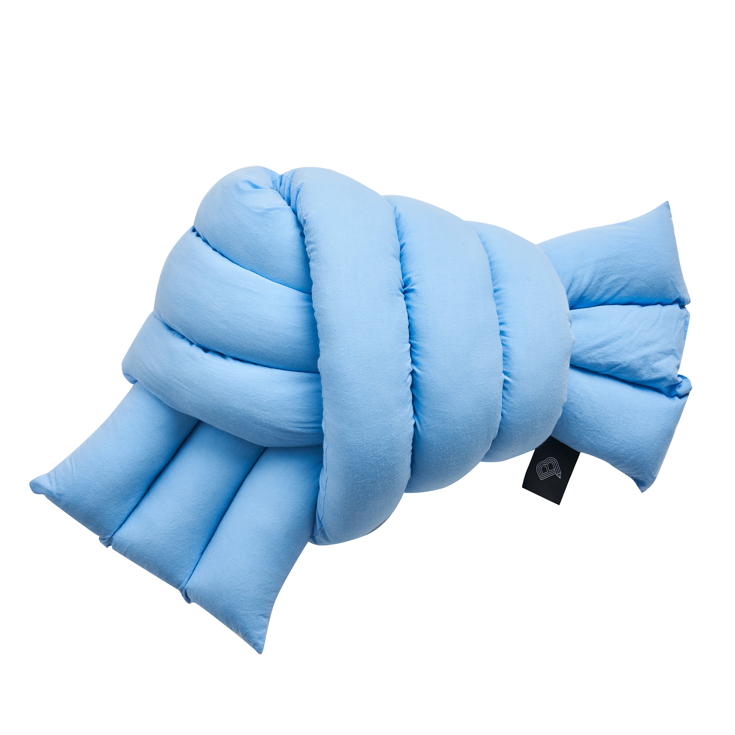 Limited Item】Organic cotton fluffy musubi cushion - Maya Blue