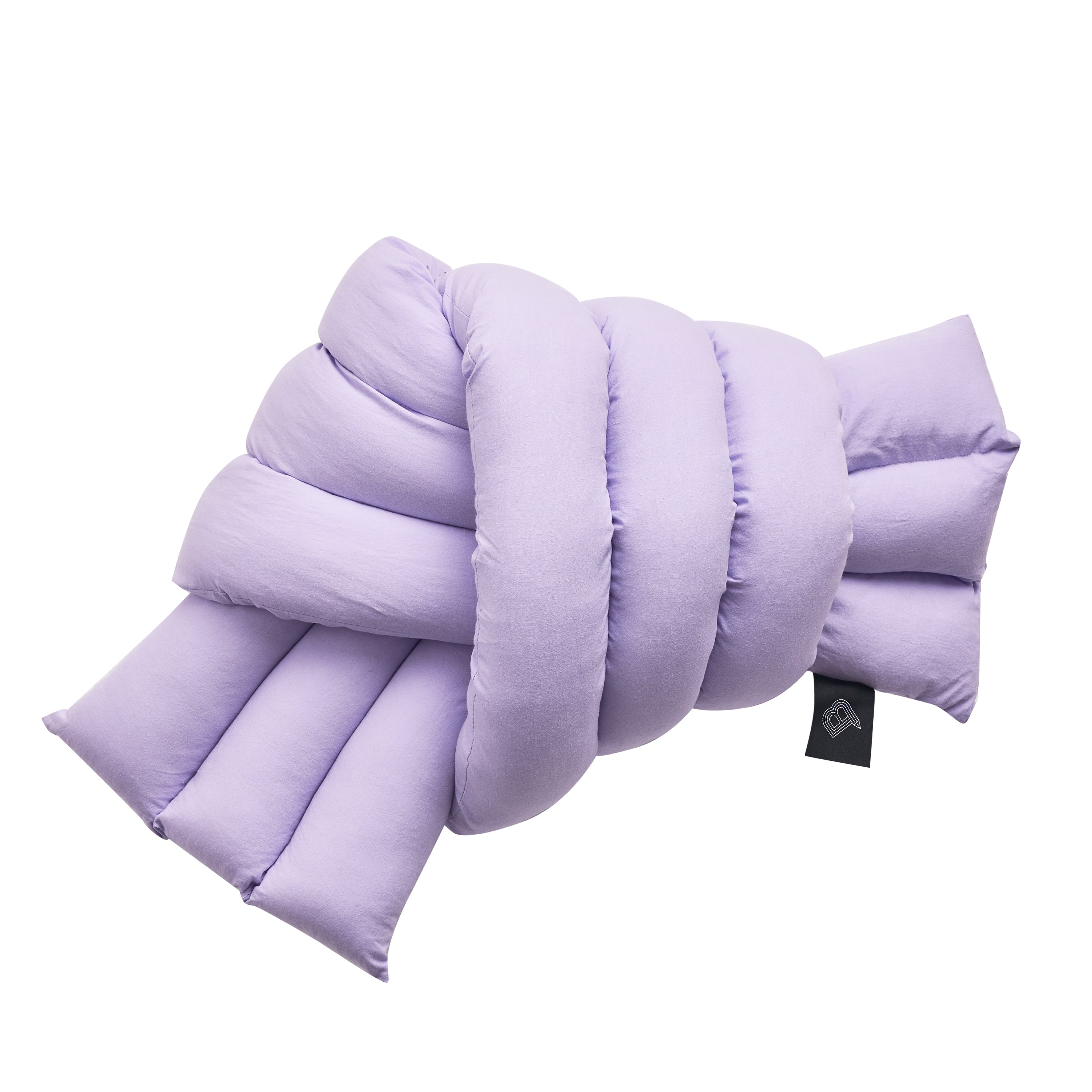 【Limited Item】Organic cotton fluffy musubi cushion - Lavender