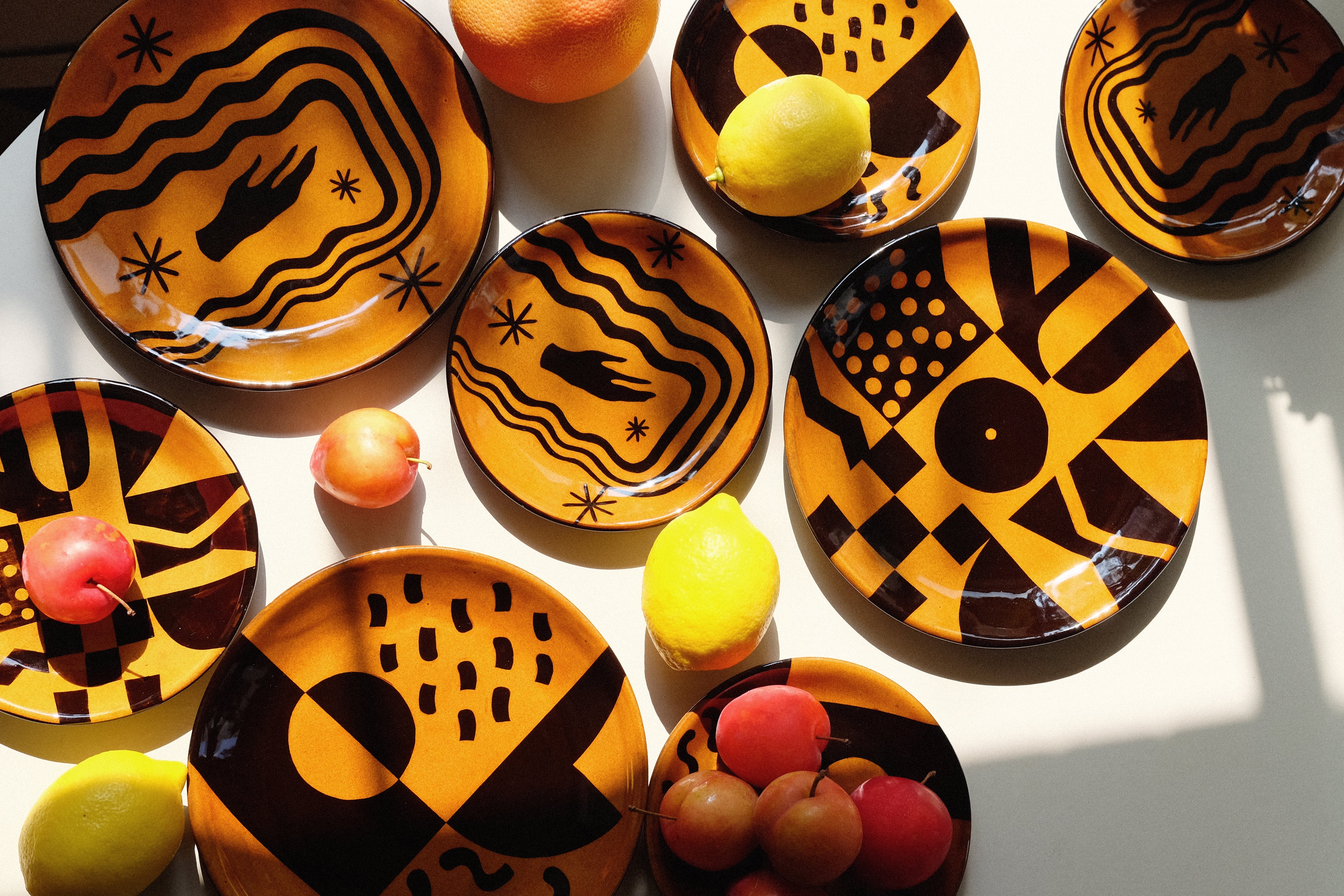【Medium】KEISUKE SHODA x TAKUNOBU SAWADA collaboration ceramic（ Japanese-style Geometric pattern）